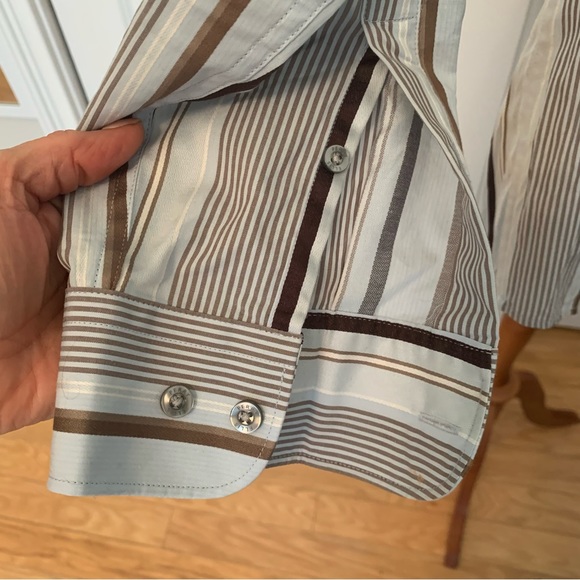 Perry Ellis Men’s Striped Dress Shirt - Picture 4 of 4